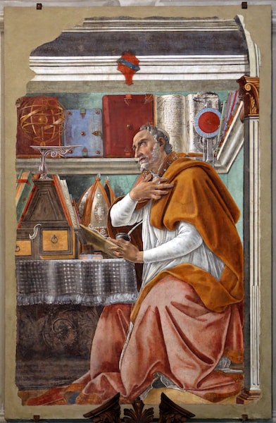 Sandro botticelli santagostino intero